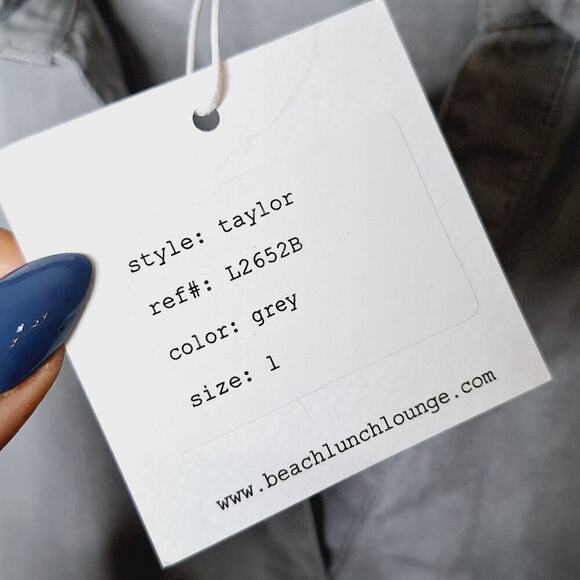 Beach Lunch Lounge Taylor Shirt Dress Large Chambray Tunic Lyocell Tencel - Picture 4 of 11